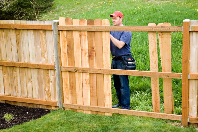 Fall Fence Staining