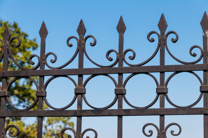 Wrought Iron Fence Installation detail