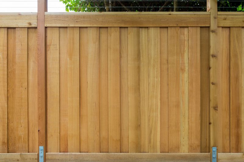 Wooden Farm Fence Installation